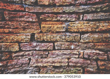 brick wall background, backdrop. old, vintage, textured stone.