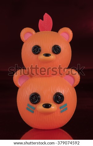 Bear toy in Red