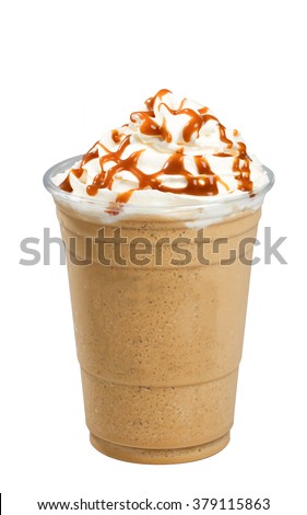 Caramel Coffee frappe Royalty-Free Stock Photo #379115863