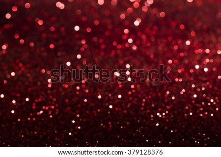Red Abstract Background with Glitter Lights. Blurred Soft vintage colored, retro toned.