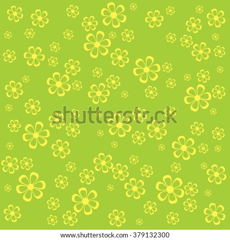 background with colorful spring flowers