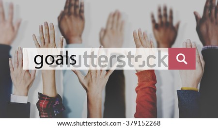 Goals Aim Objective Mission Inspiration Concept