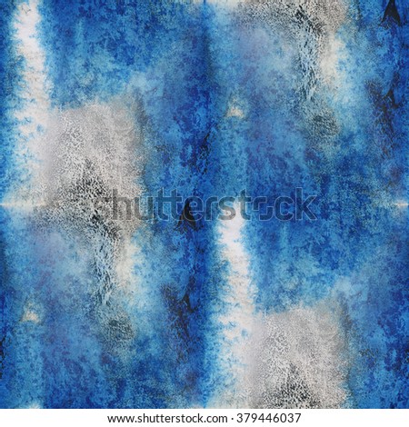 seamless  wallpaper art watercolor blue abstract handmade background 