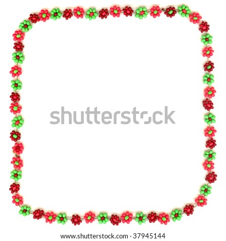 bead scope with colors hippie isolated on a white background