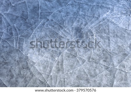 macro texture of ice on the river in early spring