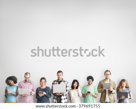Group of People Connection Digital Device Concept Royalty-Free Stock Photo #379691755