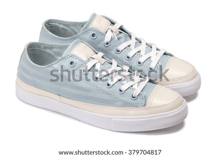 Light blue female sneakers
