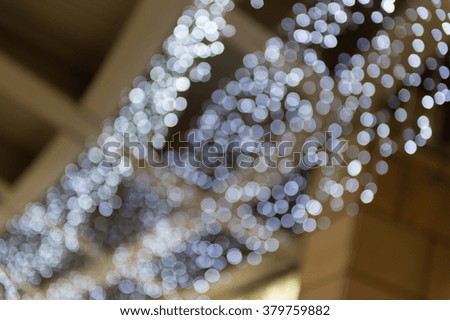 De focused/Blurred image of lights. Blur lights. Light bokeh.
