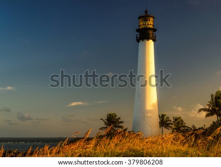 Cape Florida Lighthouse, Bill Baggs Cape Florida State Park, Miami, Florida, USA