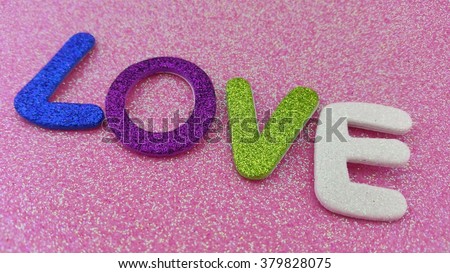 Glitter alphabet letters