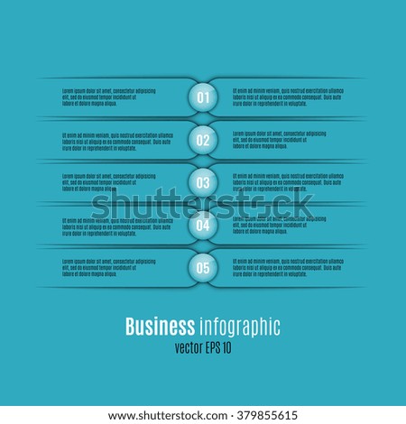 Business concept with banners for options, parts or steps. Infographic design elements set. Can be used for web design, business presentation etc. Stock vector.
