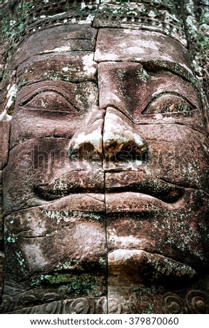 Old ancient buddha statue