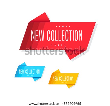 New Collection Tags Royalty-Free Stock Photo #379904965