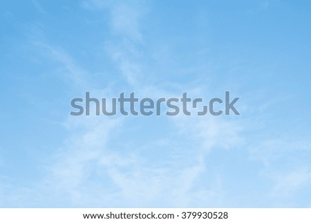 cirrus clouds on a blue cloud