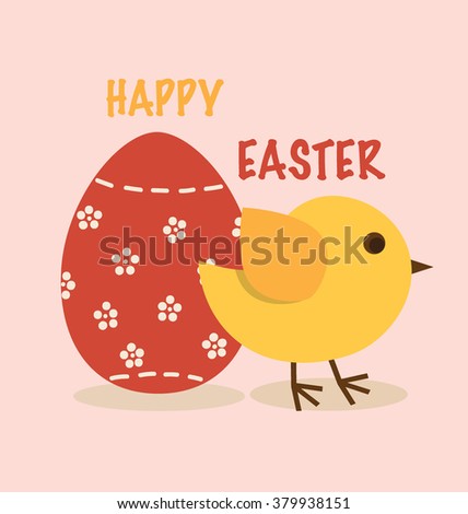Happy easter cards with Easter eggs. Vector illustration.