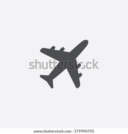 Vector airplane Icon Royalty-Free Stock Photo #379990705