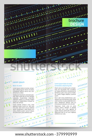 Abstract brochure, booklet vector design template