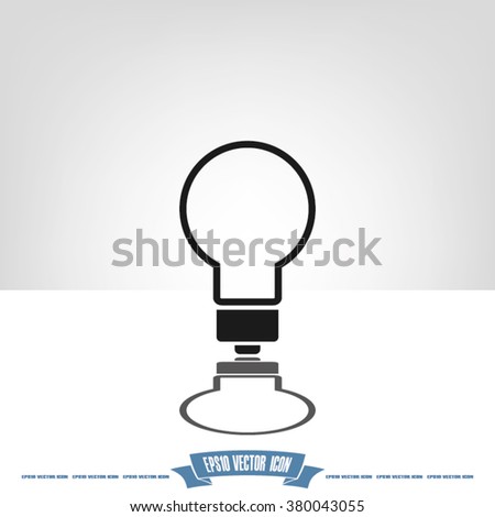 Light lamp Icon Vector