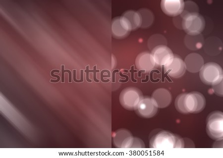 Bokeh light, shimmering blur spot lights on red abstract background.