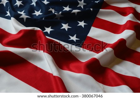 American Flag as background