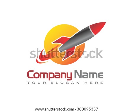 rocket ship launch space image logo