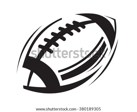 vector black Football icons on white background