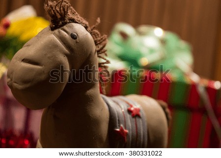 Christmas toys, Christmas decorations ,  Christmas horse , Christmas box
