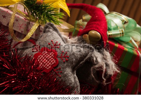 Christmas toys, Christmas decorations ,  Christmas star, Christmas box