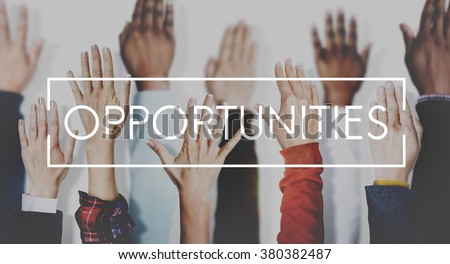 Opportunities Career Achievement Success Concept Royalty-Free Stock Photo #380382487