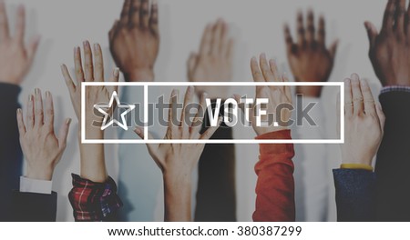 Vote Campaign Democracy Volunteer Concept Royalty-Free Stock Photo #380387299