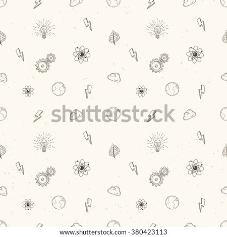 Science and industry seamless pattern.
