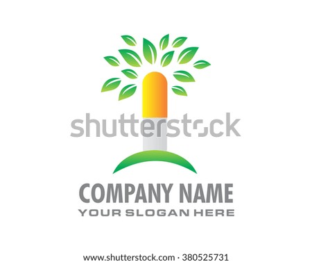 leaf pill remedy cure drug herbal pharmacy image icon logo