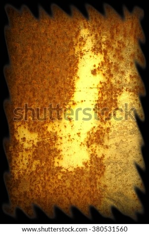 textural background yellow iron