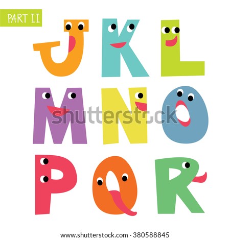 Colorful children alphabet 