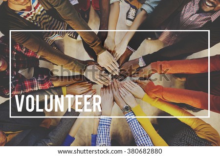 Volunteer Voluntary Volunteering Aid Assisstant Concept Royalty-Free Stock Photo #380682880