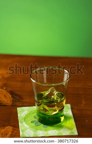Glass of Whiskey to celebrate St Patrick's Day