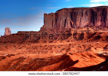 Monument Valley Arizona site of many cowboy western movies