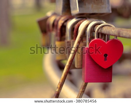 Love padlocks