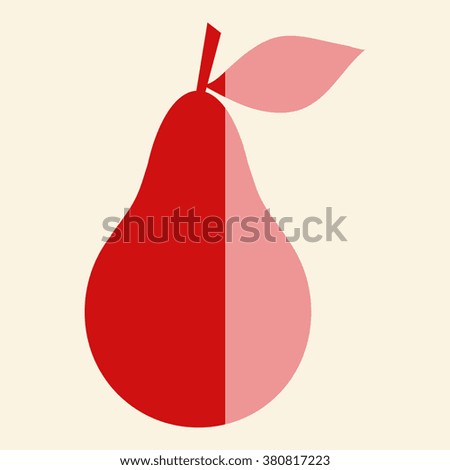 Pear icon. Illustration for design
