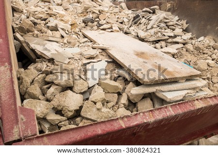 rubble container Royalty-Free Stock Photo #380824321