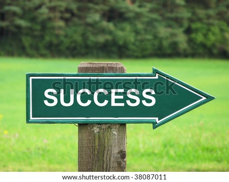 SUCCESS road sign