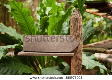 signage wooden board