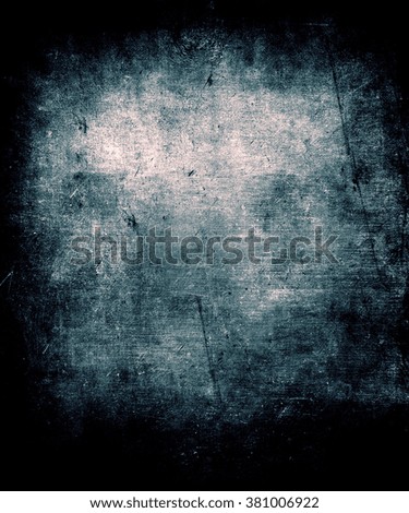 Old Grunge Blue Wall Background, Dirty Dark Texture