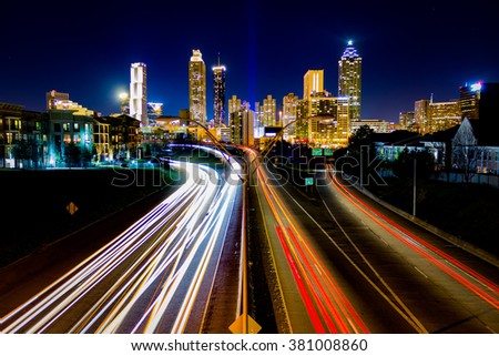 Taken on February 6, 2016 - Time Lapse of Atlanta Traffic