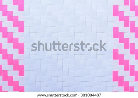 Pink and white paper. Abstract handmade paper pattern background