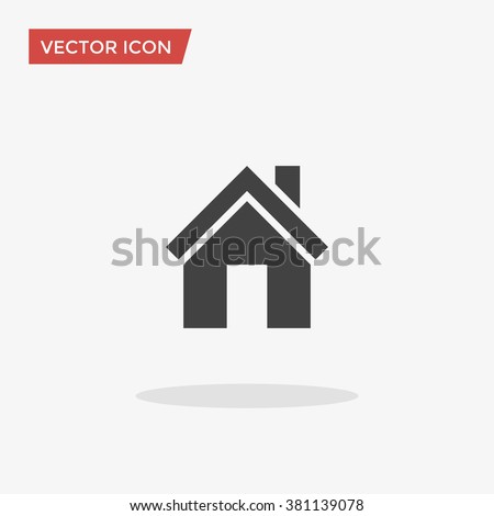 House Icon in trendy flat style isolated on grey background. Homepage symbol for your web site design, logo, app, UI. Vector illustration, EPS10.