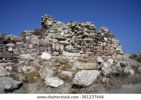 Ancient city of Pyrgos on Chalkidiki, Greece