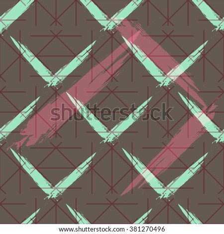 Hand drawn hipster stylish pattern . Pastel colored modern grange shapes in vector art wallpaper print . Trendy fantasy freehand composition . Speed style natural painting .