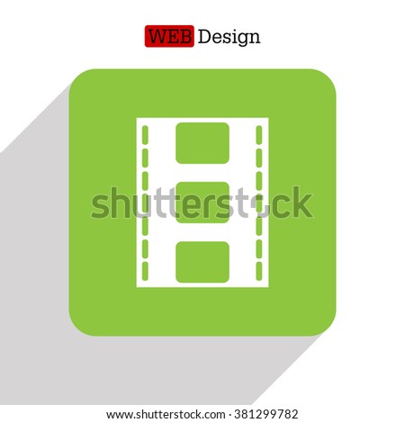 Vector illustration of isolated film