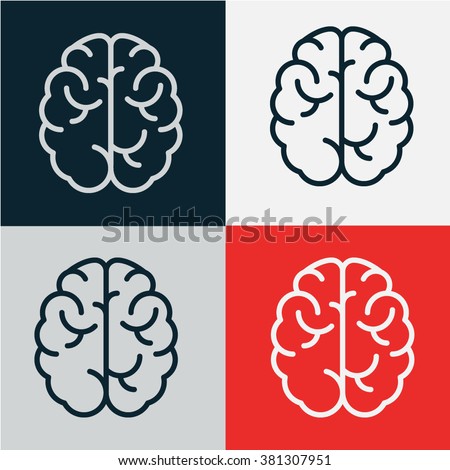 brain icon vector.logo design